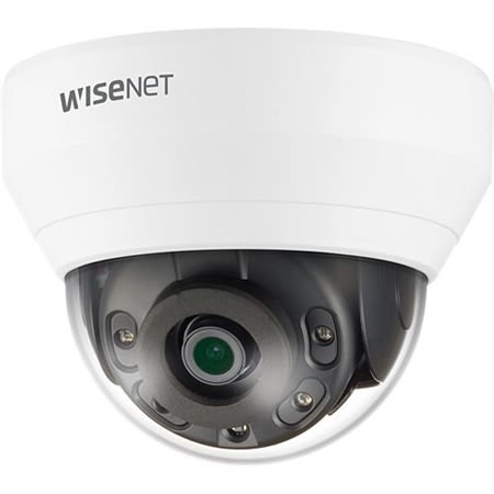 QND-6012R Wisenet Q-Series 2MP IR Dome Camera, 2.8mm Fixed Lens, White