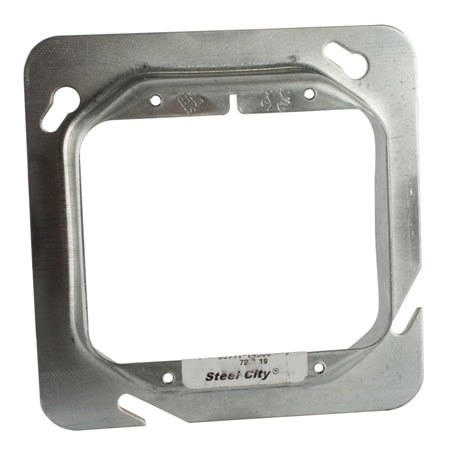 72c19 41116 square cover 2device mud ring 1 raised 72c19 41116 square cover 2device mud ring 1 raised