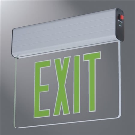 eus70g led exit sign universal aluminumgreen eus70g led exit sign universal aluminumgreen