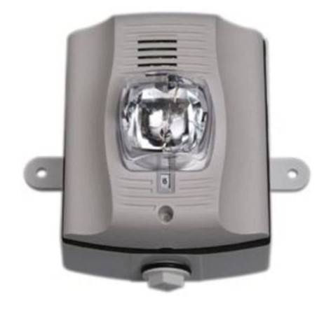 System Sensor P2WK-P Horn Strobe, White, Wall Mount, Two-Wire, Outdoor