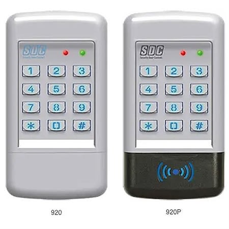 SDC 920P EntryCheck 920 Series Indoor/Outdoor Stand Alone Digital Keypad with Prox Reader, 500 Users, 12/24V AC/DC
