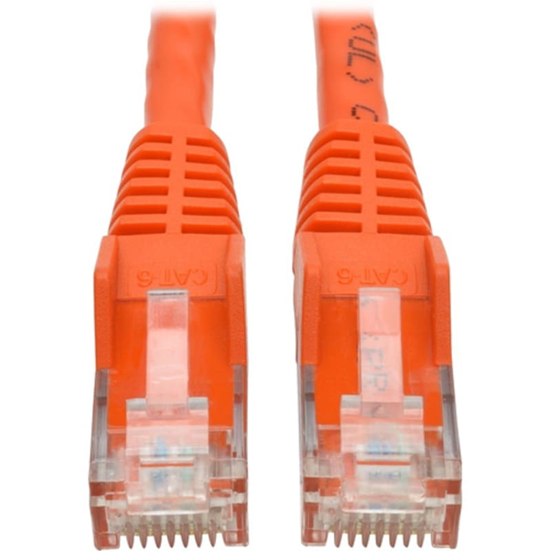 Tripp Lite 1ft CAT6 Snagless Molded Patch Cable UTP Orange Rj45 M/M 1'