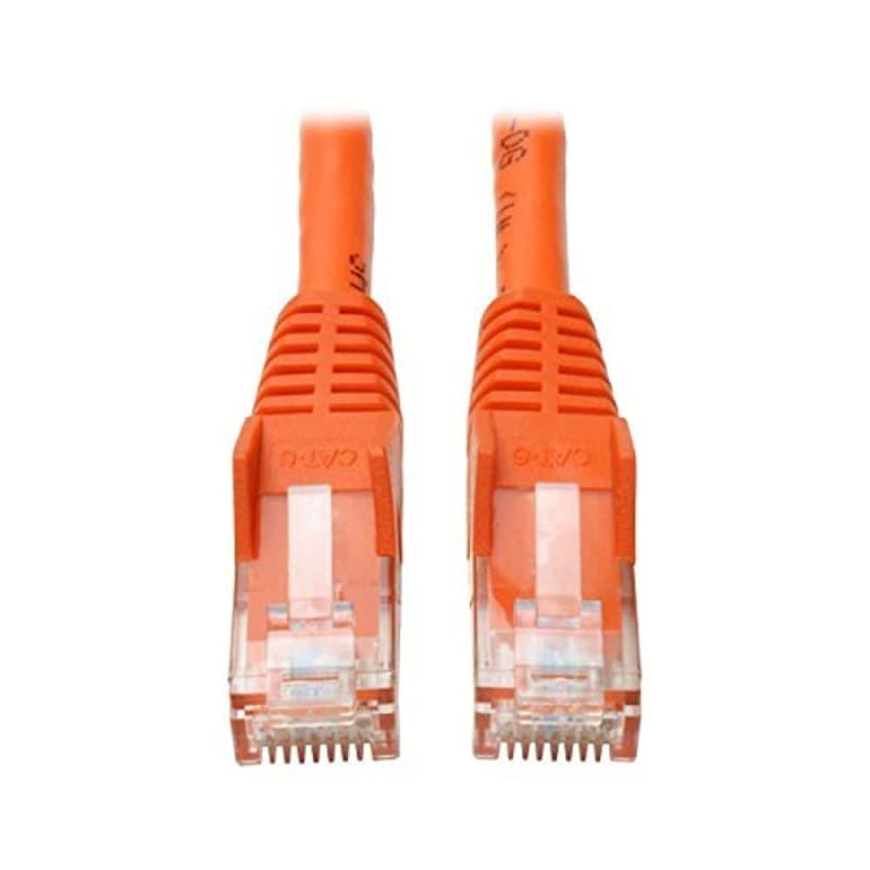 Tripp Lite 10ft Cat6 Gigabit Snagless Molded Patch Cable RJ45 Orange 10'