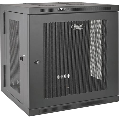 Tripp Lite SRW10US SmartRack 10U Low-Profile Switch-Depth Wall-Mount Small Rack Enclosure, Hinged Back Tripp Lite SRW10US SmartRack 10U Low-Profile Switch-Depth Wall-Mount Small Rack Enclosure, Hinged Back