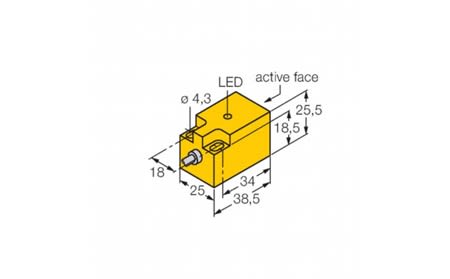 ni10q25an6x rectangular inductive proximity sensor