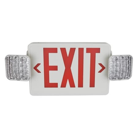led20784 combo exit signemergency light led 2head