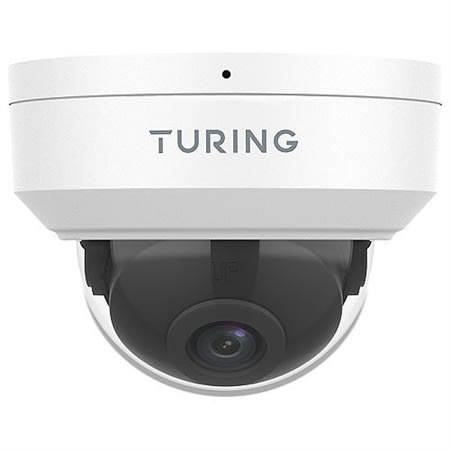 Turing Video TP-MFD8M28 SMART Series TwilightVision 8MP IR Dome IP Camera, 2.8mm Lens, White