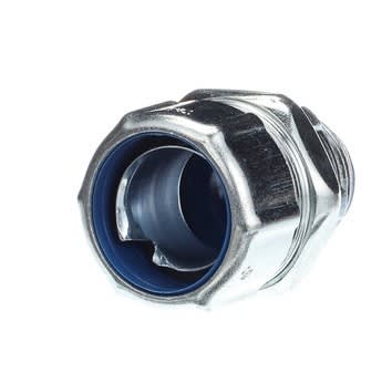 Thomas & Betts  5334-TB  Liquidtight Connector, Straight, 1", Insulated, Steel