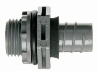 Thomas & Betts LN43DA Liquidtight Connector, straight, 1/2", Non-Metallic
