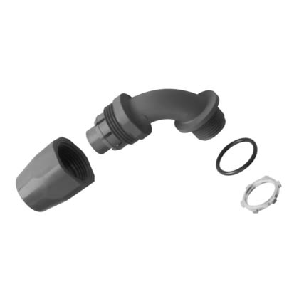 Thomas & Betts LT20J Liquidtight Connector, 2", 90Â°, Non-Metallic