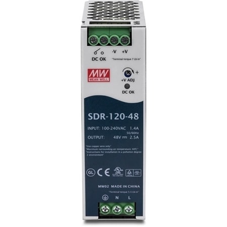 TRENDnet TI-S12048 120W Single Output Industrial DIN-Rail Power Supply