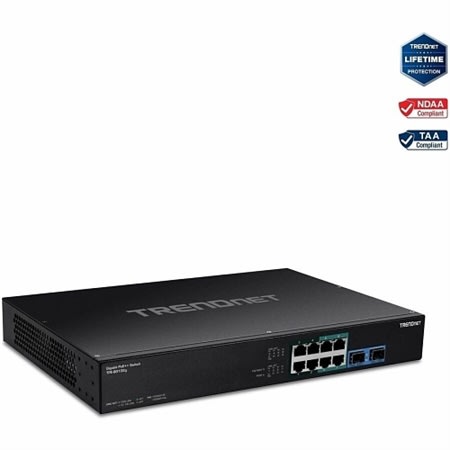 TRENDnet TPE-BG102g 10-Port Gigabit PoE++ Switch, 20Gbps