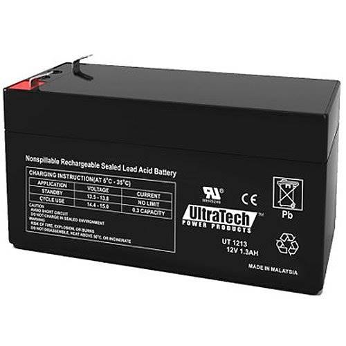 UltraTech IM-1213 12V, 1.3Ah SLA Battery, F1 Terminal UltraTech IM-1213 12V, 1.3Ah SLA Battery, F1 Terminal