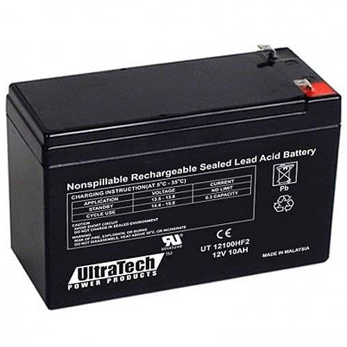 UltraTech IM-12100HF2 12V, 10.0 Ah SLA Battery, F2 Terminal
