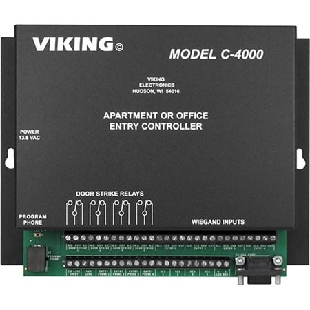 Viking C-4000 250 Apartment Office Entry Controller with Keyless Entry and Proximity Reader Option