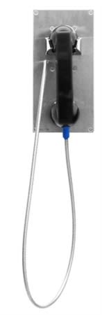Viking K-1900-7 Hot-Line Panel Phone, Stainless Steel, 36" Armored Handset Cable
