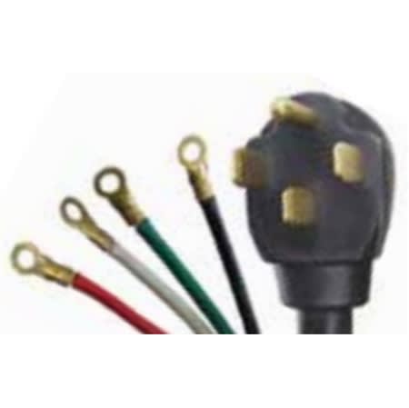0300084 range cord kit with ring terminals 6 blac