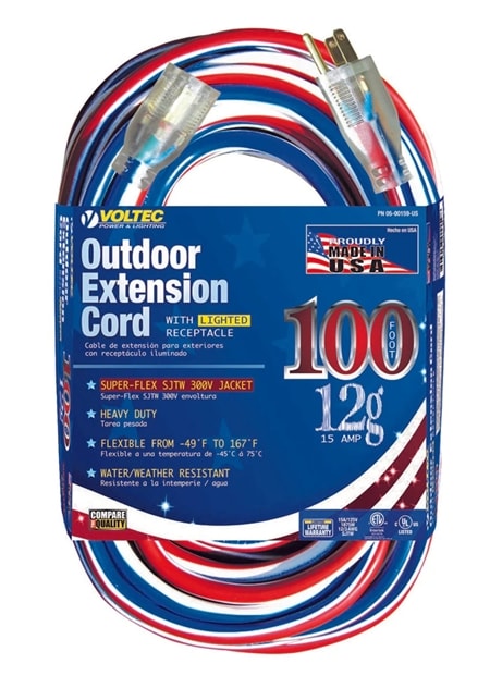 0500159us 100 123 redwhiteblue extension cord wit