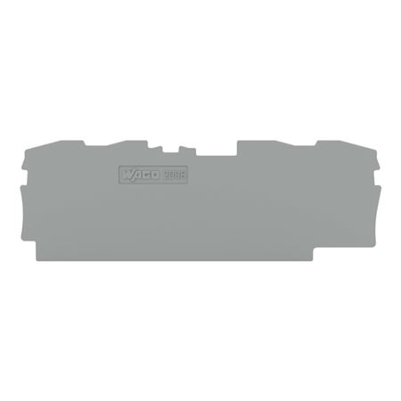 20061491 1mm terminal block end plate gray