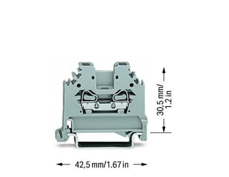 280101 800v 24a 2conductor through terminal block 280101 800v 24a 2conductor through terminal block