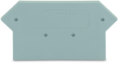 280330 end and intermediate plate; 25 mm thick; gr