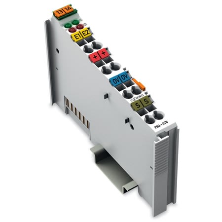 750-478 2-channel analog input; 0 ... 10 VDC; Single-ended; 16 bit