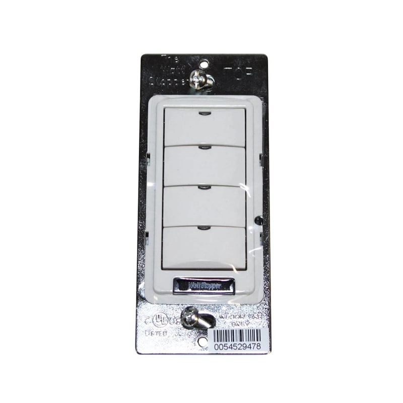 Wattstopper LMSW-104-W Digital Switch, 4-Button, Infrared, White