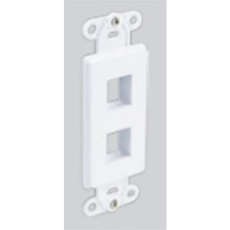 dwin2pwh decorator insert 2port white single pack