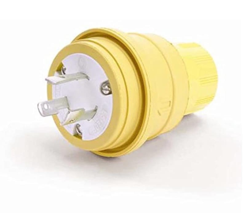 Woodhead 26W47 Locking Plug, 20A, 125V, Wetguard, 2P3W