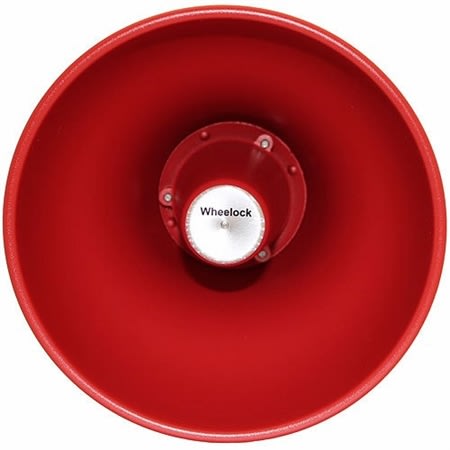 Eaton STH-15SR Supervised Horn Loudspeaker, Adjustable Mounting, 25/70V, 15W, Indoor or Outdoor, Red
