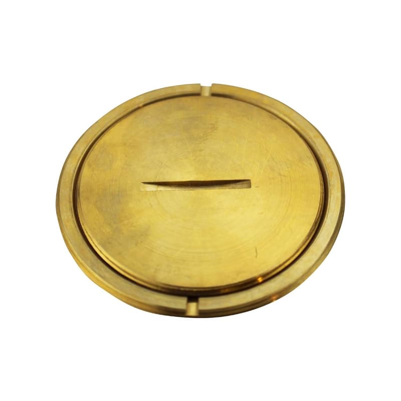Wiremold 825CK Conversion Kit Cover, 2-5/8" Diameter, Includes Plug, Brass
