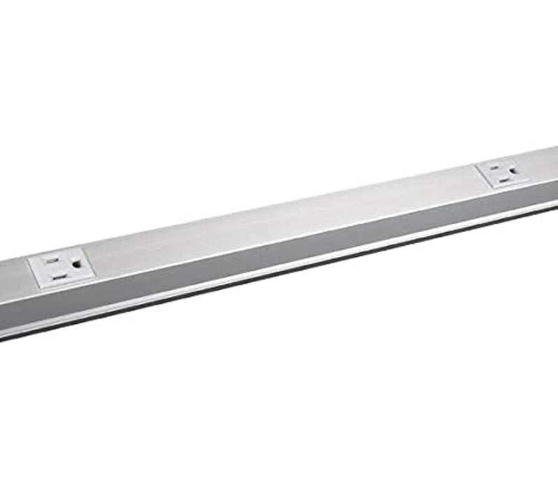 Wiremold Plugmold Outlet Strip, Aluminum, 6 Outlets, 3' Long, 6" Centers Wiremold Plugmold Outlet Strip, Aluminum, 6 Outlets, 3' Long, 6" Centers