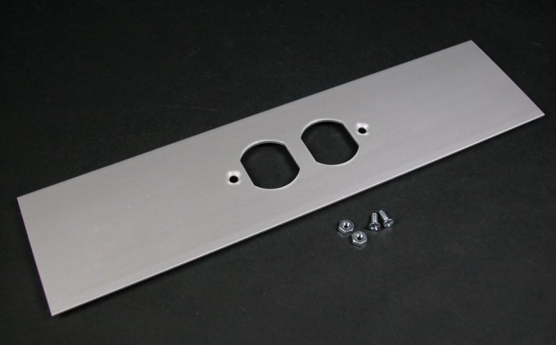 Wiremold ALA-DR Duplex Receptacle Cover Plate / ALA3800 Series, Aluminum