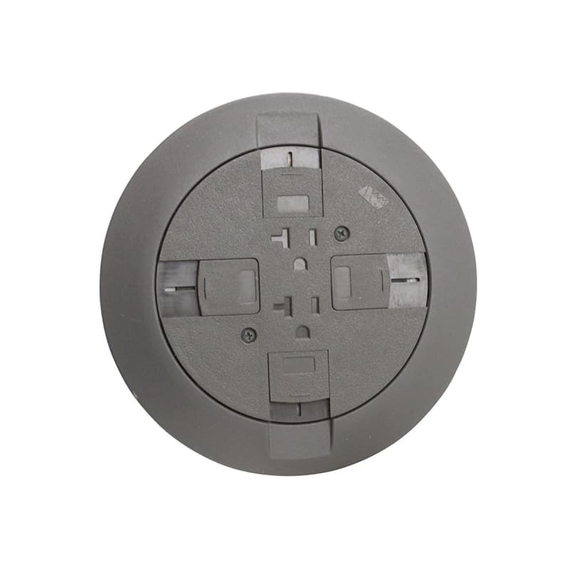 Wiremold RC7ATCGY Poke-Thru Device, Flush, Diameter: 7", Non-Metallic