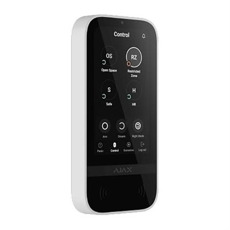 AJAX 58473 Wireless Keypad with Touch Screen, White