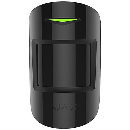 AJAX 42827.02.BL3 MotionProtect Plus Jeweller, Wireless Pet Immune Motion Detector with Additional Microwave Sensor, Black