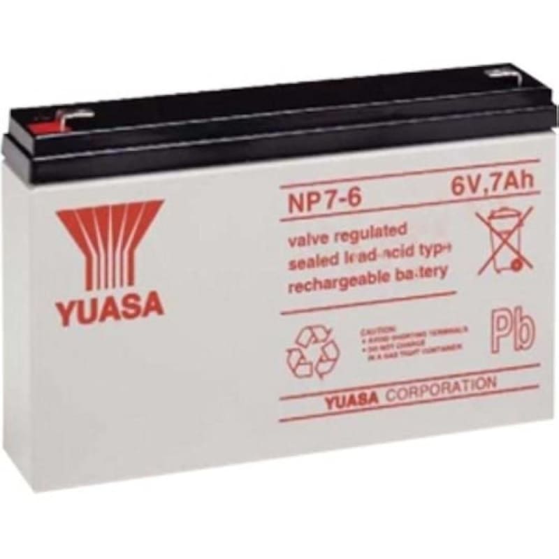 Yuasa Battery Inc 6V 7AH SLA BATTERY - UZ-NP76 Yuasa Battery Inc 6V 7AH SLA BATTERY - UZ-NP76
