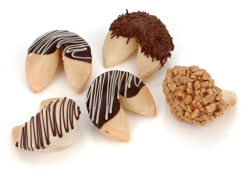 chocolate fortune cookies