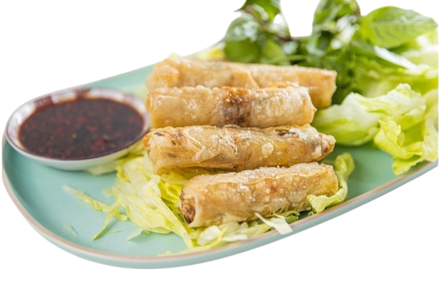 Vegan Shrimp Rolls with crispy, golden texture, and plant-based goodness.