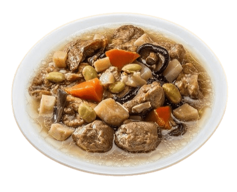 Delicious homemade vegan curry sauce in a bowl with spices and herbs
