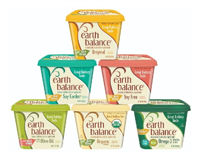 Vegan Earth Balance Soy Free Butter spread on toast