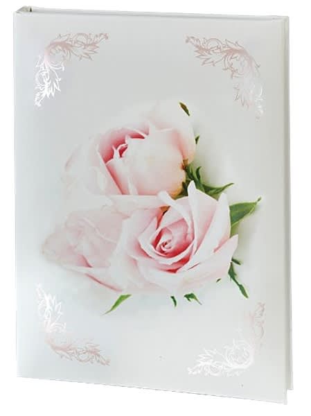 Cherished rose register book used in funeral service operations, from lynch supply 