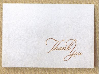 Minister  thank you cards used in funeral service operations, from lynch supply 