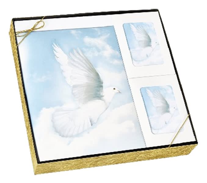 Wings of hope gift box set used in funeral service operations, from lynch supply 