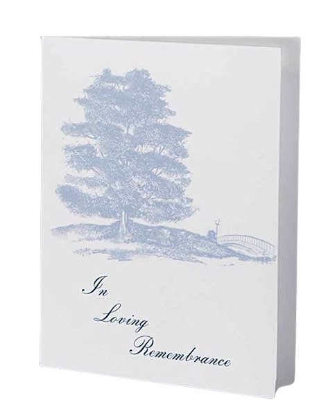 Tranquil park service folder used in funeral service operations, from lynch supply 