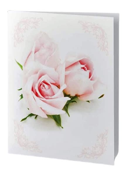 Cherished rose series service folder used in funeral service operations, from lynch supply 
