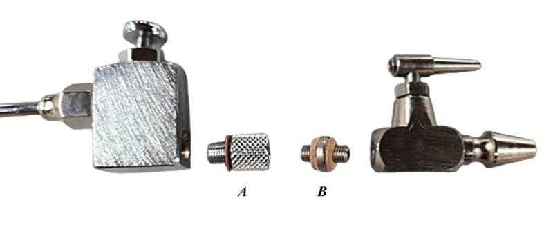 Adapters for slaughter hypo valve trocars used in funeral service operations, from lynch supply 