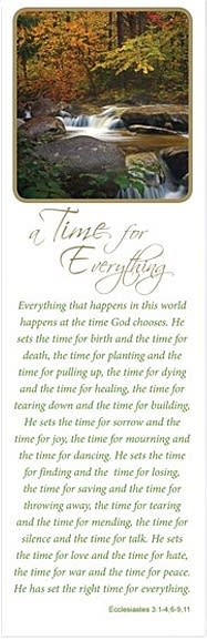Autumn stream bookmarks used in funeral service operations, from lynch supply 
