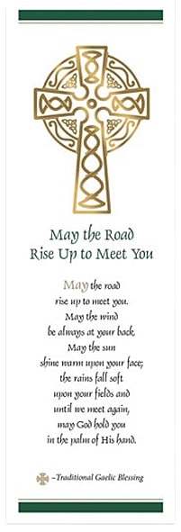 Celtic cross bookmarks used in funeral service operations, from lynch supply 