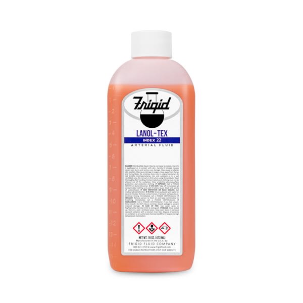 Frigid lanol-tex arterial fluid -22 index used in funeral service operations, from lynch supply 